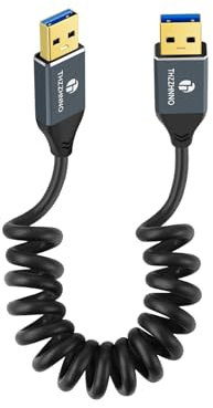 Thzzhnno USB B a USB C 3.0 Cavo per stampante 3M, Tipo C a Tipo B per stazione di arrivo Scanner di dischi rigidi esterni
