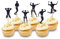 Bachelorette Party Tortendeko, 24 Stück Muskelmann Tortenstecker Kuchen Deko für Bachelorette Hochzeit Brautparty Geburtstag Party Cupcake Dekorationen