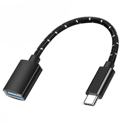 USB C to USB Adapter, Type-C OTG Cable, Thunderbolt 3 Adapter, Type C Male to USB A Female Adapter, Compatible with iPhone 16/15 Pro Max, MacBook Pro/Air, Samsung Galaxy S24/S23/S22/S21