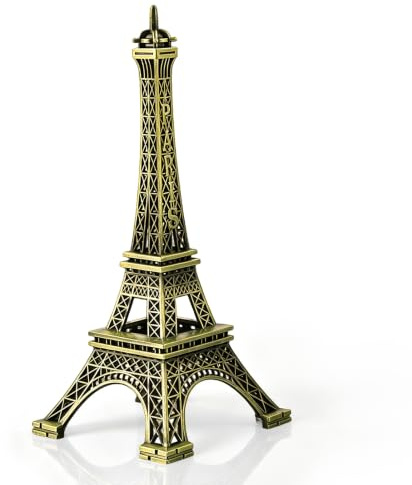 CYTGOUPER Paris Eiffelturm Modell, Metall Handwerk Architektur Modell Eiffelturm Klein aus Zinklegierung, Eiffelturm-Nachbildung für Desktop-Dekoration, Souvenirs (15cm)