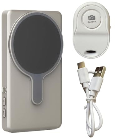 YIXANNX Glatter Selfie Bildschirm für Android Handys ABS Magnetischer Bildschirm Rückseitiges Selfie Anzeigegerät RK X40 Handy, Schwarz
