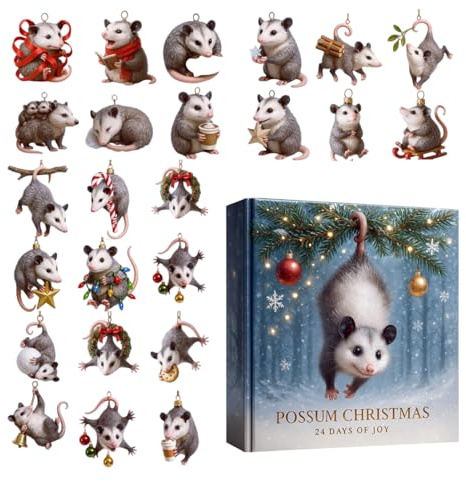 Weihnachtskalender 2025 – 2D-Acryl-Flachanhänger, festliches hängendes Ornament, Urlaubscount-Anzeige, saisonale Heimdekoration | Für F-Feiern und Partys