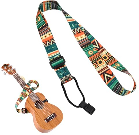 Daleweo Ukulele Strap Hook - Adjustable Ethnic Guitar Strap, Neck Sling Belt With Hook for Children, Men and Women