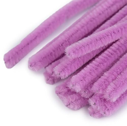 Pfeifenreiniger 20er Set Chenille-Draht 6mm x 30cm, Farbe wählbar | Flexibler Chenilledraht zum Biegen, Formen, Flechten und Basteln – ideal für kreative DIY-Projekte
