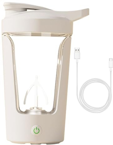 Bouteille Shaker Électrique - Tasse Shaker Portable 400 G Pour Boissons Protéinées | Mélangeur Léger De Shake Protéiné Rechargeable USB C | Tasses De Mixeur Longue Durée | Mélangeur De Bouteilles À Se