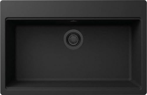 LG213040BKM - Lavello Cucina 1 Vasca Rettangolare 79 cm Nero G40