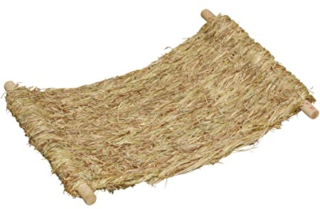 Kerbl Pet Ersatzgrasmatte für 82796 46 x 36 x 3,5 cm | 46 × 36 × 3,5 cm, aus natürlichem Heu, frei von Draht und Kunststoff sowie für den Verzehr geeignet