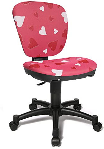 TOPSTAR Kinder Bürostuhl Drehstuhl MAXX Kid Herzchen pink Kinderdrehstuhl Schreibtischstuhl