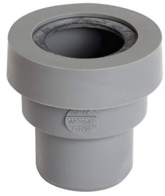 NICOLL COV50143, Manchette, PVC, Male, Ø 40mm, Permet en sa Partie Femelle a Joint (systeme J) de recevoir 1 Sortie mâle O38-40 d'appareil sanitaire