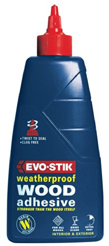 2 x 1 Litre Evo-Stik Resin W Exterior Weatherproof Wood Adhesive 717916