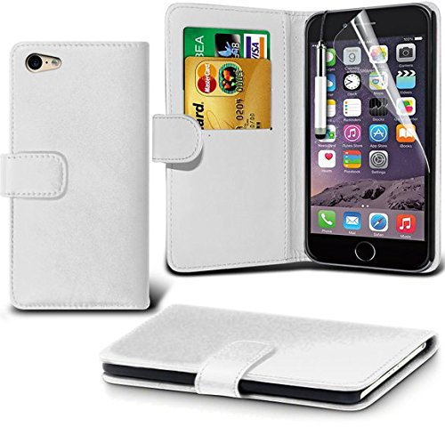DN-TECHNOLOGY iPhone 6S Case IPHONE 6S CASE LEATHER BOOK CASE. Apple iPhone 6S Case (WHITE)