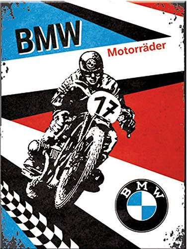 Nostalgic-Art 14324, BMW - Motorräder Magnet, 8 x 6 cm