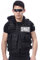 Yuepin Army Fans Tactical Vest CS Field Outdoor Security Training Airsoft Modular SWAT Vest (Black 2#, M)
