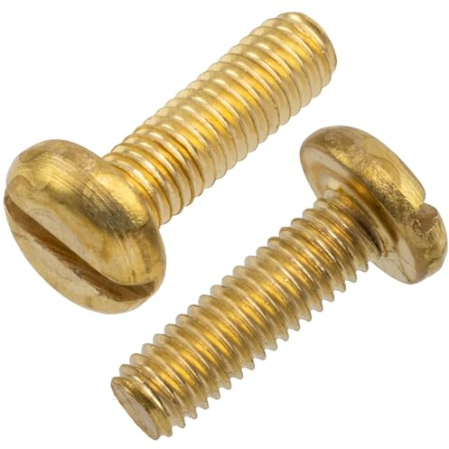 AERZETIX - 50 Bulloni - Testa conica - M3x10mm - DIN85A - Ottone - C18179