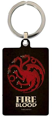 ZigZag Island Game of Thrones Metal Keychain Targaryen 6 cm Portachiavi