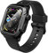 Custodia impermeabile Catalyst 330 piedi progettata per Apple Watch Series 6/SE/5/4 44 mm, 100%, cinturino in silicone morbido di alta qualità, custodia protettiva robusta antiurto Apple Watch (Black)