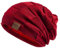 REDESS Beanie Hat for Men Winter Warm Hats Knit Slouchy Thick Skull Cap Red
