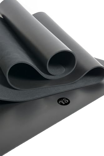 Yoga Studio The Grip Mat - 61cm x 183cm Yoga Mat with Non-Slip Base, Moisture-Absorbing 4mm Thick Latex-Free Travel Mat Roll