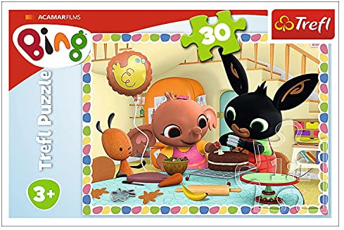Trefl 916 18263 Gemeinsames Backen, Hase Bing EA 30 Teile, für Kinder ab 3 Jahren 30pcs, Multi-Coloured