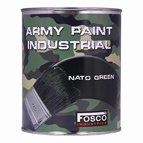 Fosco Lattina di vernice militare, 1 litro, verde (Nato)