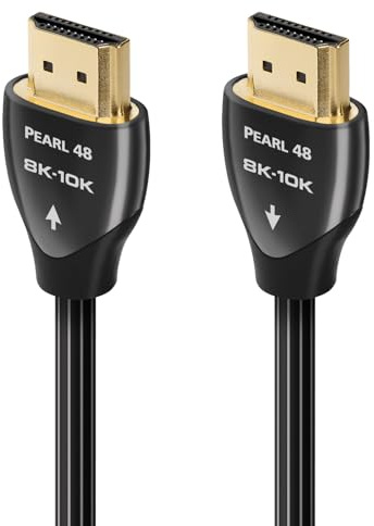 AudioQuest 1.5m Pearl 48 2.1 HDMI Cable - 8K/10K Ultra HD, Gaming, High-Speed, 48Gbps, HDR, eARC