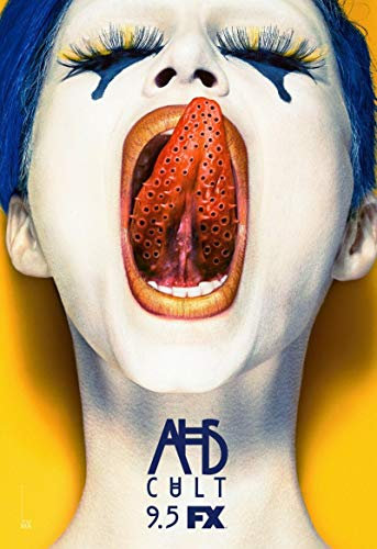 MGSHN 2017 Staffel 7-Kult Promo Poster American Horror Story Kunst Cover Art Poster Cover Poster | Wandkunst Druck auf Leinwand Grafik 50x70cm ohne Rahmen