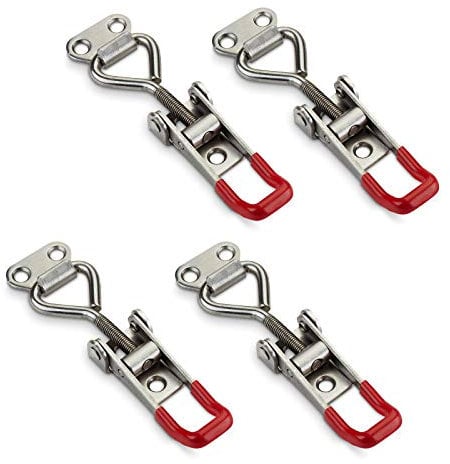 4er Set JUNKER Spannverschluss M5 (Haltekraft 165kg) Edelstahl SS304 verstellbare Halteklaue