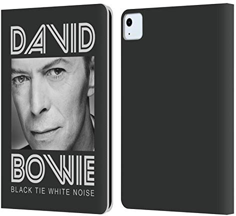 Head Case Designs Licenciado Oficialmente David Bowie Corbata Negra Álbum Art Carcasa de Cuero Tipo Libro Compatible con Apple iPad Air 2020/2022