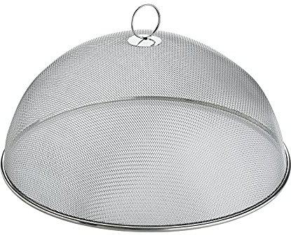 Cilio Estivo Abdeckhaube aus Edelstahl in der Farbe Silber, Maße: 35cm x 35cm x 16,5cm, 550429