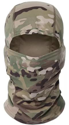 Meet-shop Sturmhaube,Balaclava Tarnung Vollmaske Atmungsaktive Lycra Vollgesichtsmaske Winddichte Leichte Sturmhauben Männer Frauen zum Laufen Wandern im Freien Motorrad Radfahren Sport
