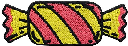 Finally Home Kleiner Bonbon Patch zum Aufbügeln | Retro Süßigkeiten Patches, Old School Bügelbild, Vintage Aufnäher