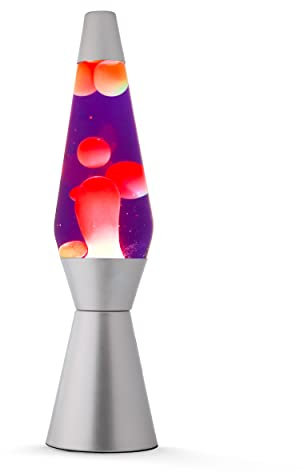 I-TOTAL - Lampe à Lave Magma/Lampe à Lave (argent violet/jaune)