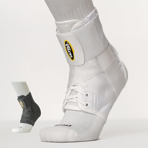 Ultra 360® Lace Up Ankle Brace with Figure-8 Straps – Ankle Stabilizer for Sprained Ankles & Injury Recovery – Sports Ankle Brace for Basketball, Volleyball & Running – Adjustable Brace for Men, Women & Teens