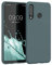 kwmobile Hülle kompatibel mit Huawei P30 Lite Hülle - weiches TPU Silikon Case - Cover geeignet für kabelloses Laden - Moosgrün