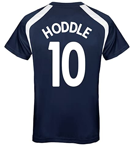 Tottenham Hotspur FC Mens Hoddle 10 Poly T-Shirt Navy Medium