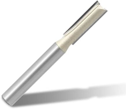 LDEXIN Straight Cut Router Bit 1/4'' Dia. 2-Flute Flush Trim Straight Router Bit with 1/4'' Shank Carbide Tipped