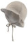 Sterntaler Schirmmütze Nacken Wende - Jungen Mütze zum Wenden mit kleinem Nackenschutz - UV-Schutz 50 Sonnenhut zum Binden - Baby und Kinder Kopfbedeckung aus Musselin (Bio) - beige Größe 49