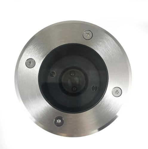 Europalamp - Lot de 10 Spots Encastrables de Sol Ronds Cadre Épais Inox 304 - Éclairage Extérieur IP65 GU10 - Convient pour Béton, Terrasse en Bois ou Terre - Etanche contre l'Eau et la Poussière
