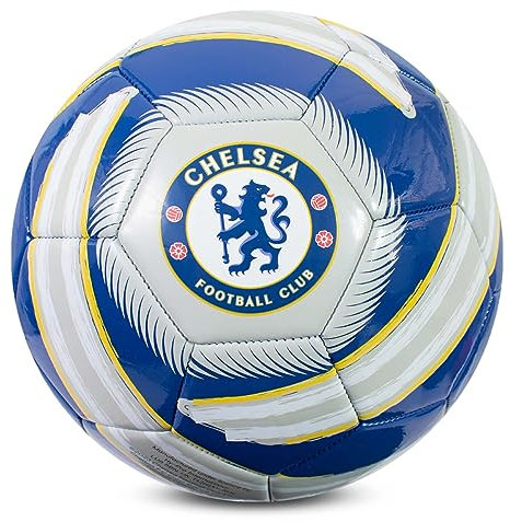 Hy-Pro Offiziell lizenzierter Chelsea FC Cyclone Fußball, Größe 5, Blau, Training, Match, Merchandise, Sammlerstück für Kinder und Erwachsene, Blau