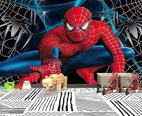 SIJIFACAI Custom Size Wall Murals，Super Hero Spider Web，Removable Peel and Stick Self-Adhesive Wall Murals Large Photo Wallpaper