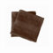 Lyra Linens - Gants de toilette carrés en flanelle 100 % coton égyptien - 2 ou 4 gants de toilette 500 g/m² - Carré de 30 cm x 30 cm - Séchage rapide et absorbants - Pour le sport (marron chocolat, 2)