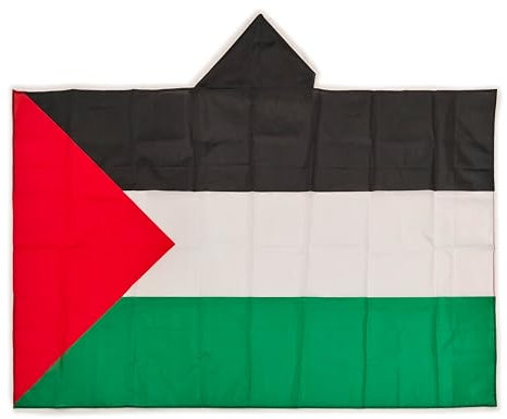 Bandera de Palestina, bandera colores Palestina, bandera 150cm x 90cm, bandera Palestina grande capucha