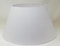 50 cm Paralume Cono, Tessuto di Cotone con PVC Bianco, Prodotto Artigianale, per Lampada da Tavolo, Piantana (Bianco)