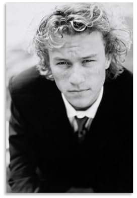 OqcEha Heath Ledger Vintage-Poster, Superstar-Wandkunst, Bild, Gemälde, Leinwanddrucke, Kunstwerke, Schlafzimmer, Wohnzimmer, Dekoration, 30 x 45 cm