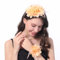Ladiery Damen Fascinators mit Handgelenk Corsage für Tea Party Frauen Stirnband Feder Blume Kentucky Derby Hut