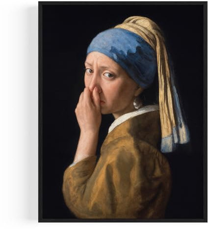 OHBIMBA® Poster Deco Salle De Bain Tableau Humour WC Affiche Décoration Murale Toilette Cadre Toilettes Vintage Cuisine Moderne Plaque Murale Amusante Style Classique (Sans Cadre - 30x40cm)