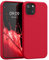 kwmobile Handyhülle für iPhone 13 Hülle, für iPhone 13 Case - Hülle Silikon - kabelloses Laden - Granatapfelrot