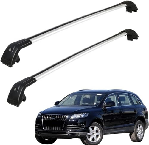 Dachgepäckträger Fahrradträger Für Audi Q7 2007-2014, Dachträger Dachboxen Dach Gepäckablage Railing Track Zubehör