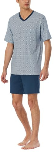 Schiesser Herren Schlafanzug kurz V-Ausschnitt - Comfort Nightwear