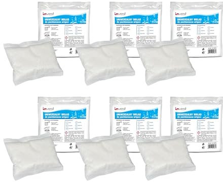 Invest 6x Nachfüllbeutel für Luftentfeuchter, Granulat 250g Nachfüllpack im Vliesbeutel, Raumentfeuchter für Küche Bad Camper, Feuchtigkeitsabsorber ohne Strom, Schutz gegen Schimmel & Gerüche